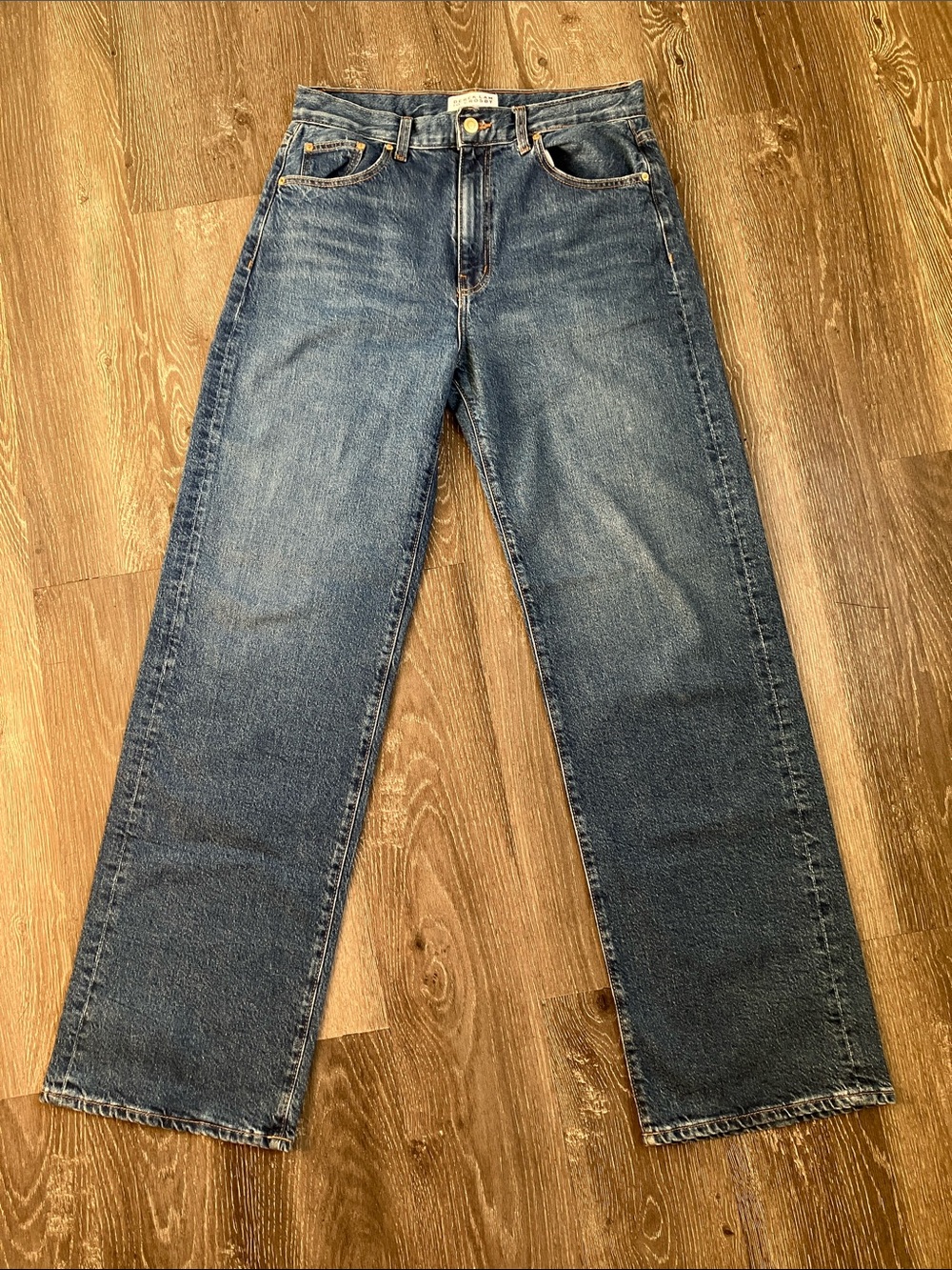 Derek Lam Men's Straight-Leg Medium Blue Denim Jeans
